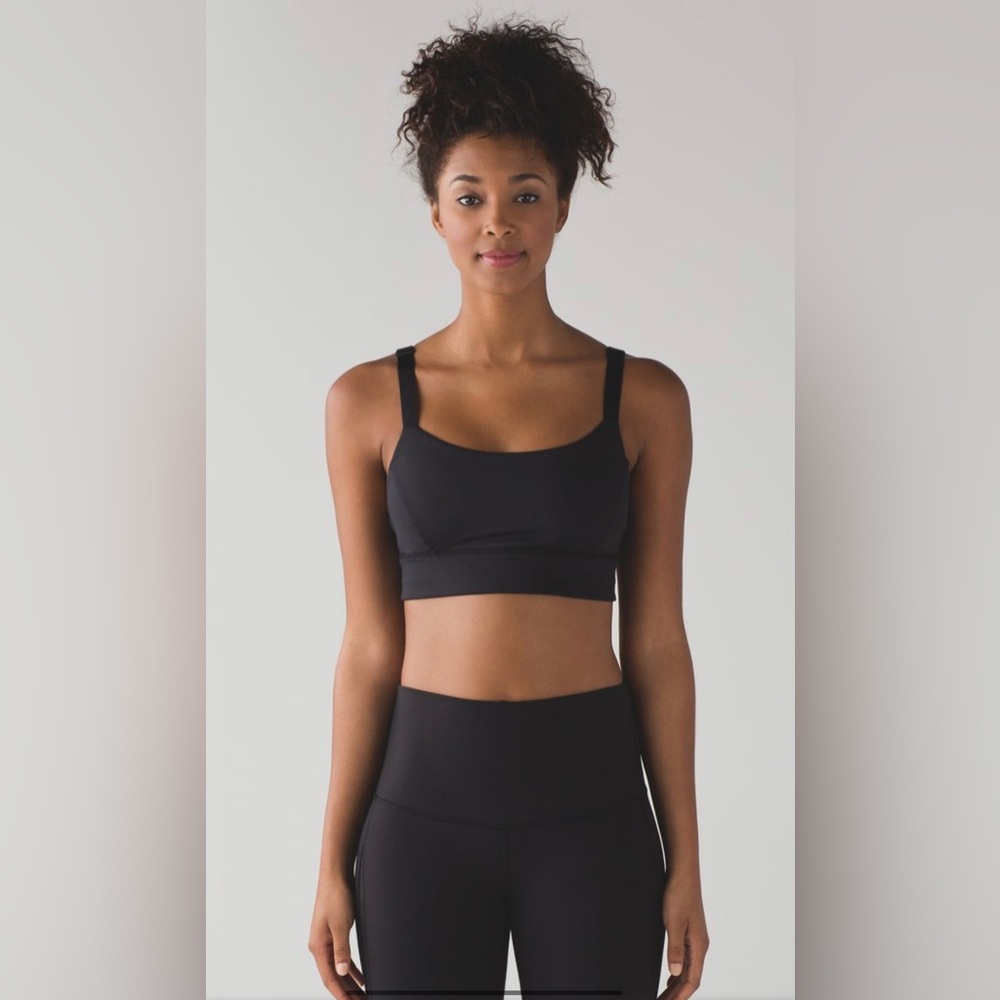 Lululemon Rare Style Infinite Flow Bra with Mesh Back - Size 8 - Black